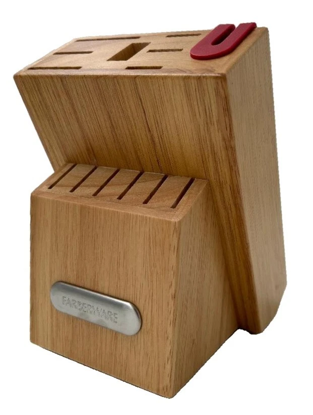 **Juego de bloques de cuchillos triple remachado Farberware Edgekeeper de 14 piezas con afilador incorporado Foto 4 de 4