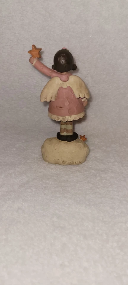 BLOSSOM BUCKET "Believe" Angel Lady Holding A Star Suzy '08 Whimsical 4" Figure  - Image 3 of 4
