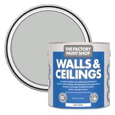 Walls and Ceilings Paint Matt Emulsion 2.5L Various Colours