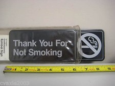 NO SMOKING 9x3 inch Sign --- Made in USA