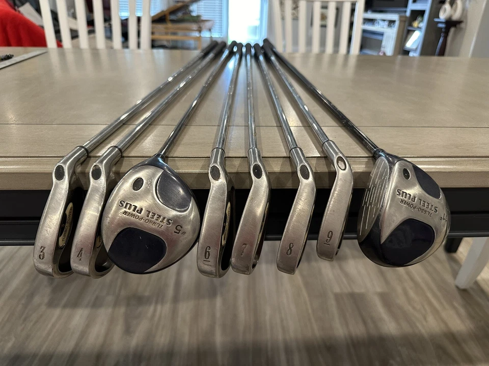 Turbo Power HKI 3-9 RH Irons -Precision Steel Shafts - RH 11 Wood Turbo - Image 2 of 4