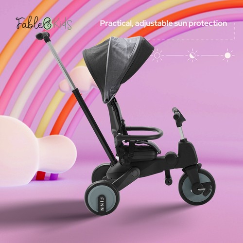 FableKids® Triciclo 7en1 Niños Triciclo Niños Manillar Bicicleta Cochecito bebe - Imagen 3 de 12