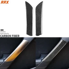Real Carbon Fiber Interior Door Handle Cover For Hyundai Genesis Coupe 2013-16