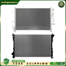 Aluminium Radiator & A/C Condenser Cooling Kit For 2015-2019 Ford Taurus 3.5L V6