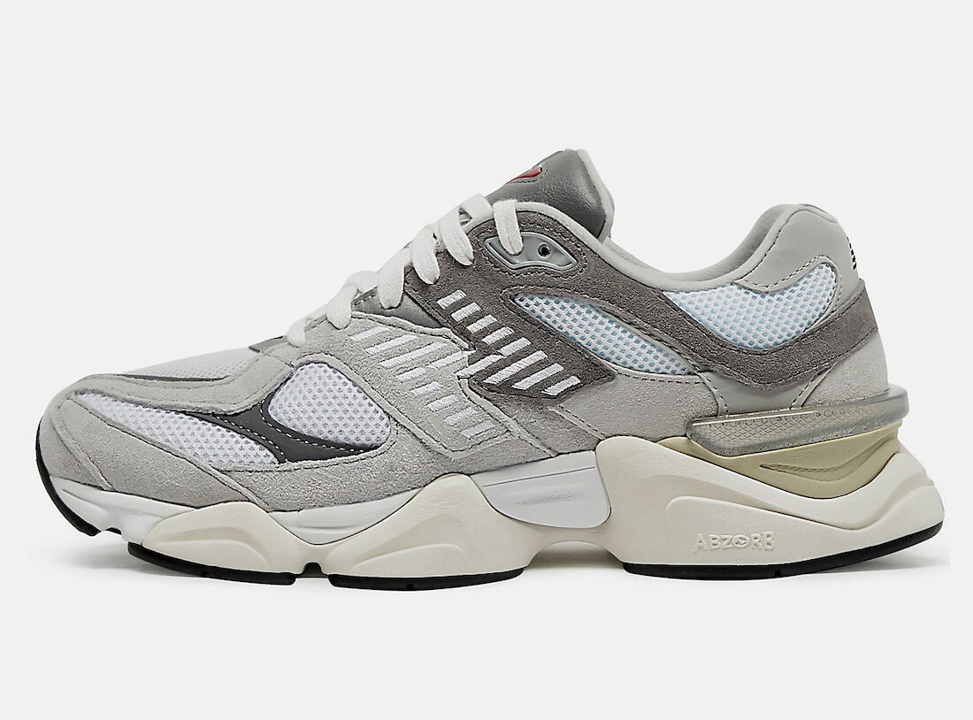 New Balance 9060 Rain Cloud Grey Mens Grey Sports Sneaker U9060GRY View 2