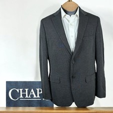 Chaps Sport Coat Mens 42R Gray Stretch