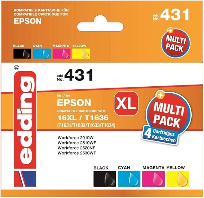 Редактирование мультипакета Druckerpatrone для Epson 16XL T1636, T1631, T1632, T1633, T1634