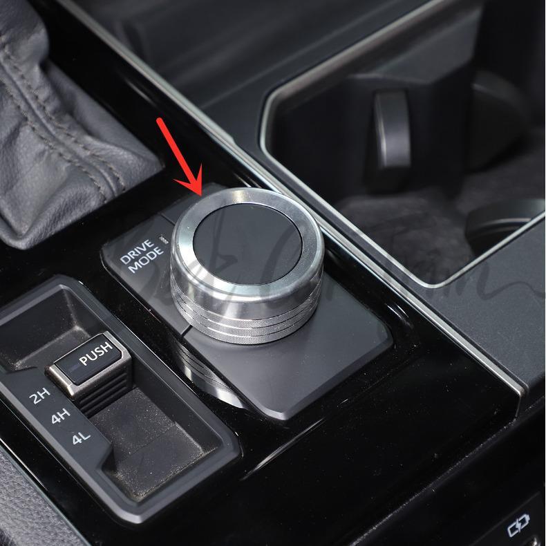 Silver Aluminum DRIVE MODE Adjust Knob Trim For Toyota Tundra 2022 2023