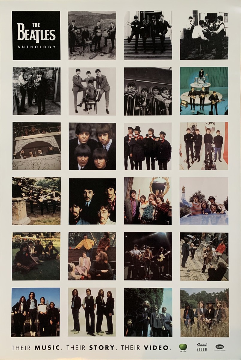 John Lennon & The Beatles 限定版ポスター VINTAGE Psychedelic Beatles Poster 4 Faces Classic Rock John