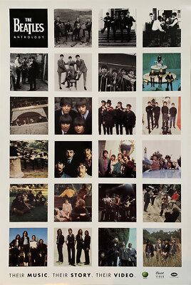 BEATLES ANTHOLOGY MUSIC MOVIE POSTER 2 Sided RARE ORIGINAL