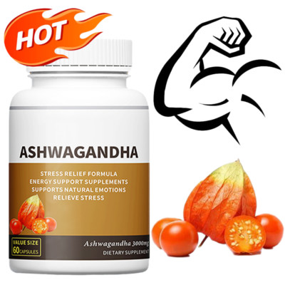 Ashwagandha Herb Power 3000mg Kapseln - Stressabbau, emotionale Unterstützung