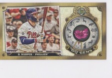 BRYCE HARPER Philadelphia Phillies GYPSY QUEEN GEMS 2022 Topps Baseball Card