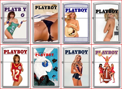 Zippo PlayBoy Cover 8 Lighter Set Pin Up Pinup RARE set #6 NEW L@@K