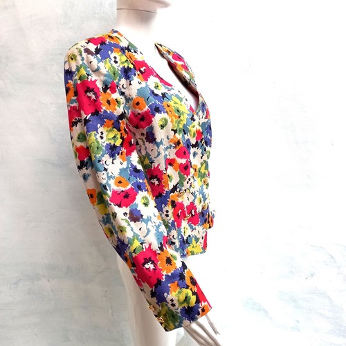Jacket Casual Clothing Elegant Luxury Blazer Summer Formal Vintage Flowers Coat - Picture 6 of 24