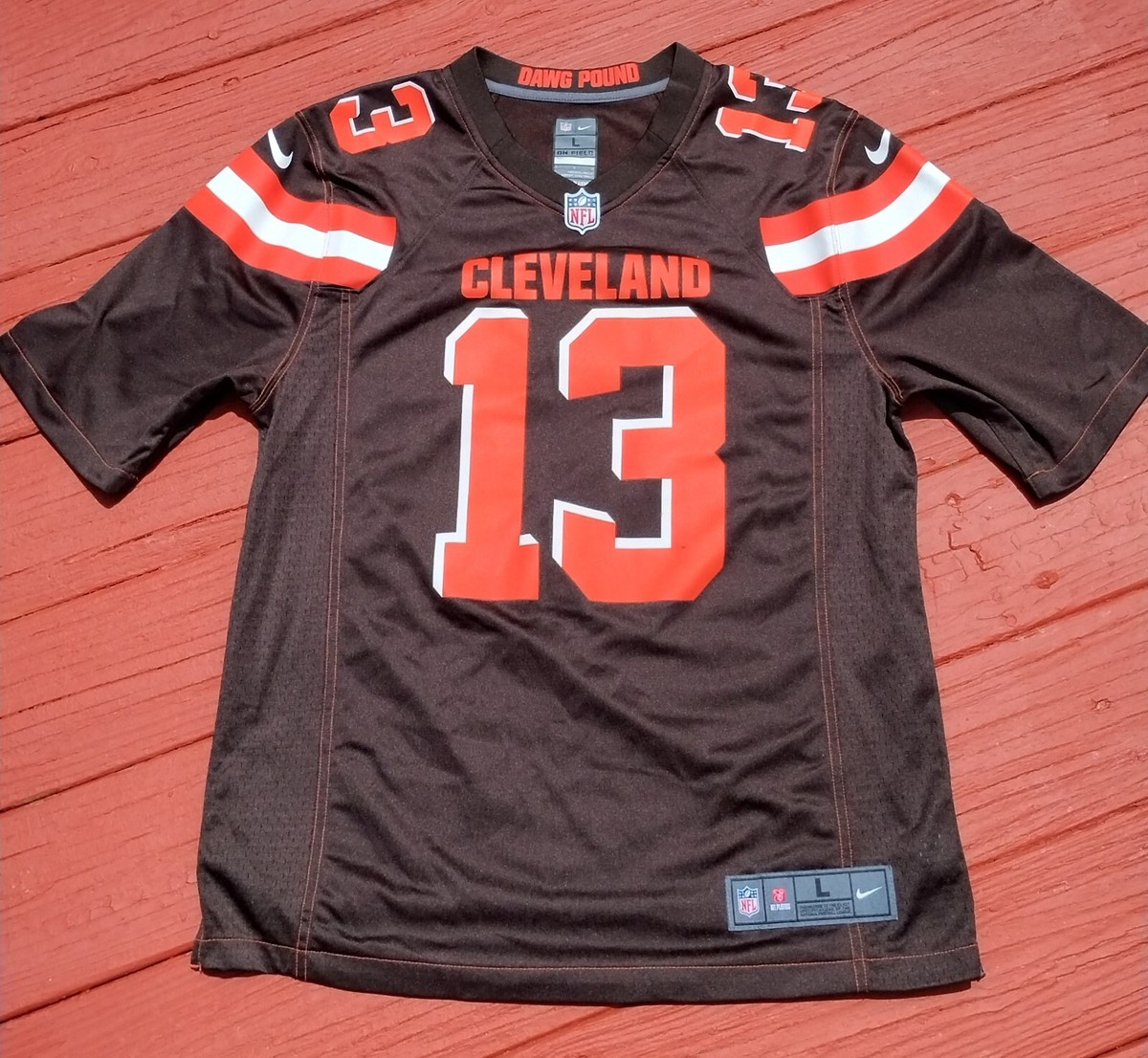 Nike On Field Odell Beckham Jr #13 Cleveland Browns Color Rush