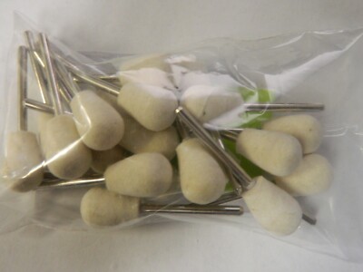 Pro  Felt Bob 1/2'' x 1/8'' x 3/4'' Olive Shaped Wool QTY 20  SB-5A