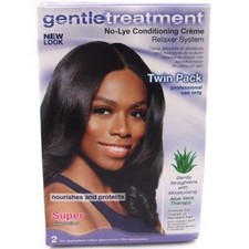 Gentle treatment twin pack no-lye conditioning creme relaxer system