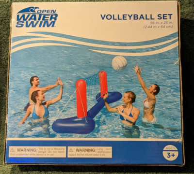 Bestway Inflatables Open Water Swim Volleyball Pool Set 96 in X 25 in