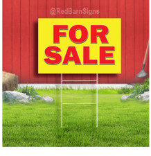 For Sale Indoor Outdoor Coroplast Yard Sign