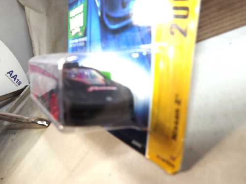 2006 Hot Wheels #19 New Models 19/38 NISSAN Z Flat Black w/Red A6 Spoke '07 Card - Picture 4 of 5