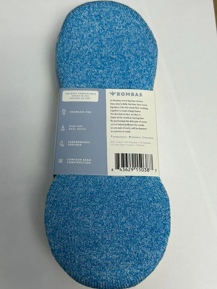 4 colored pairs BOMBAS Women's Cushioned No Show Sock Size (Medium) - Image 2 of 4