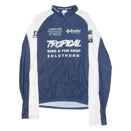 SUGOI Radtrikot Herren Blau Langarm 1/2 Reißverschluss XL