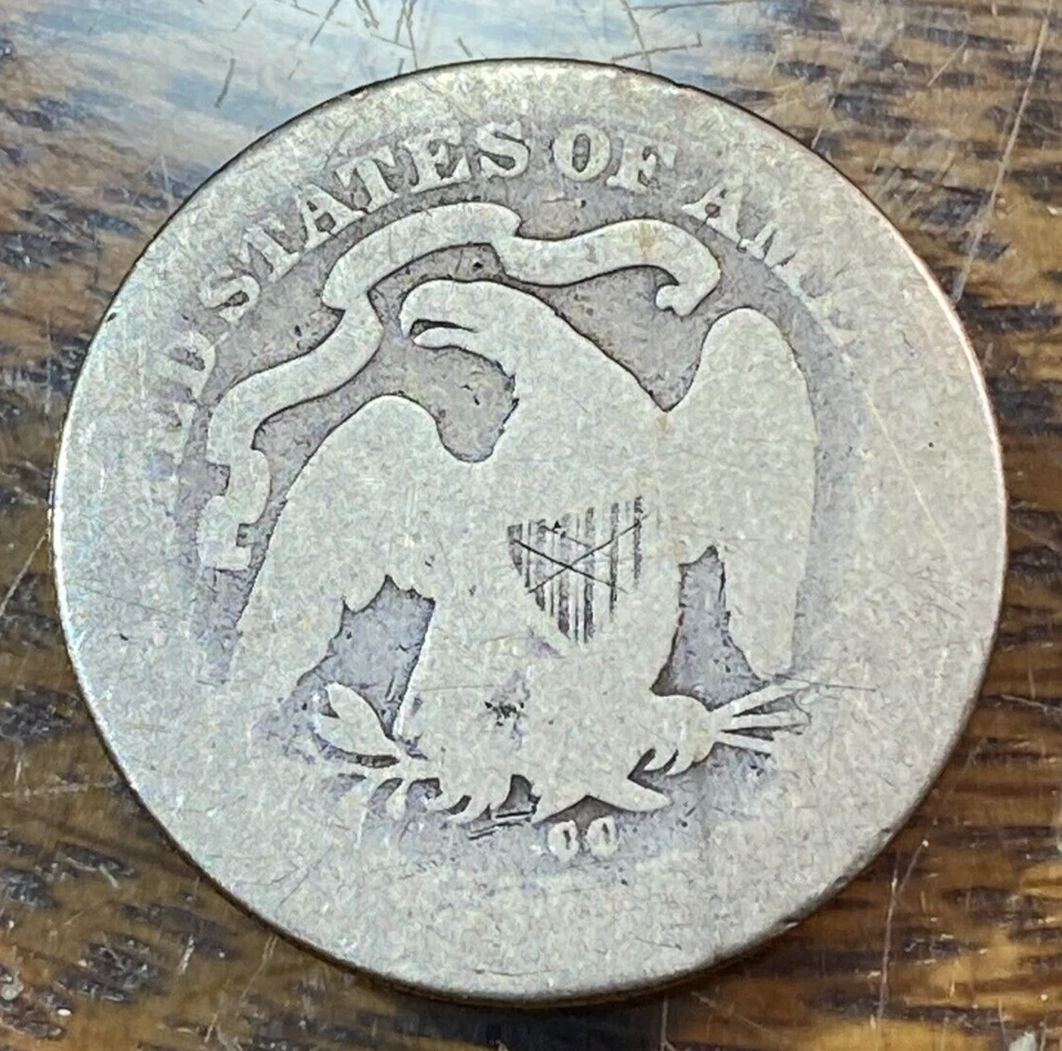 1876-CC Liberty Seated Quarter Nice Original AG CHRC - Image 2 of 2