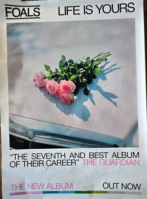 FOALS Life is your Plattenladen Promo Poster Gr. 70x40cm ca. unbenutzt