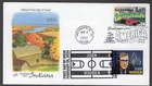 2024/2002 JOHN WOODEN (5833) Indiana Basketball - Artcraft DUAL FDC NT132