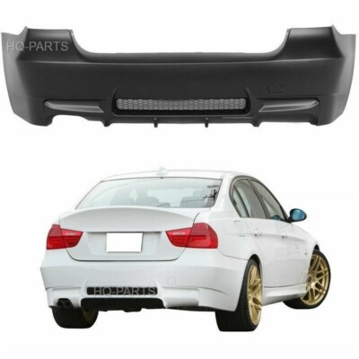 For 06-11 BMW E90 Sedan 3 Series M3 Style Rear Bumper Single Outlet Lip Diffuser