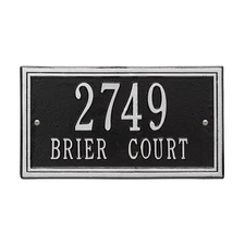 Double Line Personalized Address Plaque