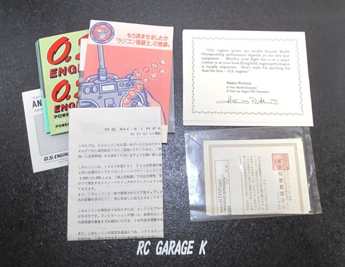 O.S. MAX-61RF "9.97cc" ABC Hanno Special 2stroke glow engine R/C airplane new - Picture 24 of 24