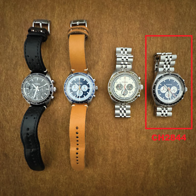 Fossil CH2844 Chrono Blue Dial Watch | eBay