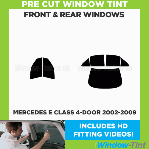 For Mercedes E Class 4-door 2002-09 Full Pre Cut Window Tint Kit Front & Rear - Picture 2 of 10