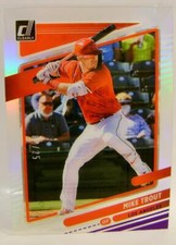 MIKE TROUT #2 /25 PURPLE DONRUSS CLEARLY CHRONICLES BASEBALL PANINI 2021