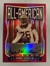 2021 Leaf Valiant Asante Samuel Jr Pink Auto /15 All-American XRC Chargers FSU🔥