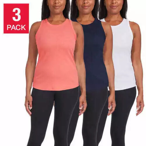 Danskin Women's 3-Pack Tank Top Set - Soft Rib Fabric - 1596917 - Picture 9 of 15