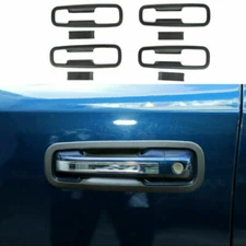 Black Exterior Door Handle Bowl Trim Frame For Dodge Ram 1500 2018+ Accessories