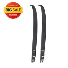 NIKA ARCHERY N3 Recurve Bow Limbs with Carbon Fiber Limb Draw Weight 24 to 50 lb
