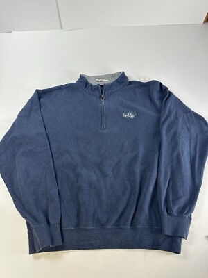 PETER MILLAR PULLOVER 1/4 Zip SWEATER ST CLAIR COUNTRY CLUB LOGO SCCC Size M
