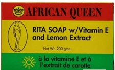 African Queen RITA Soap w/ Vitamin E and Lemon Extract 200 grams