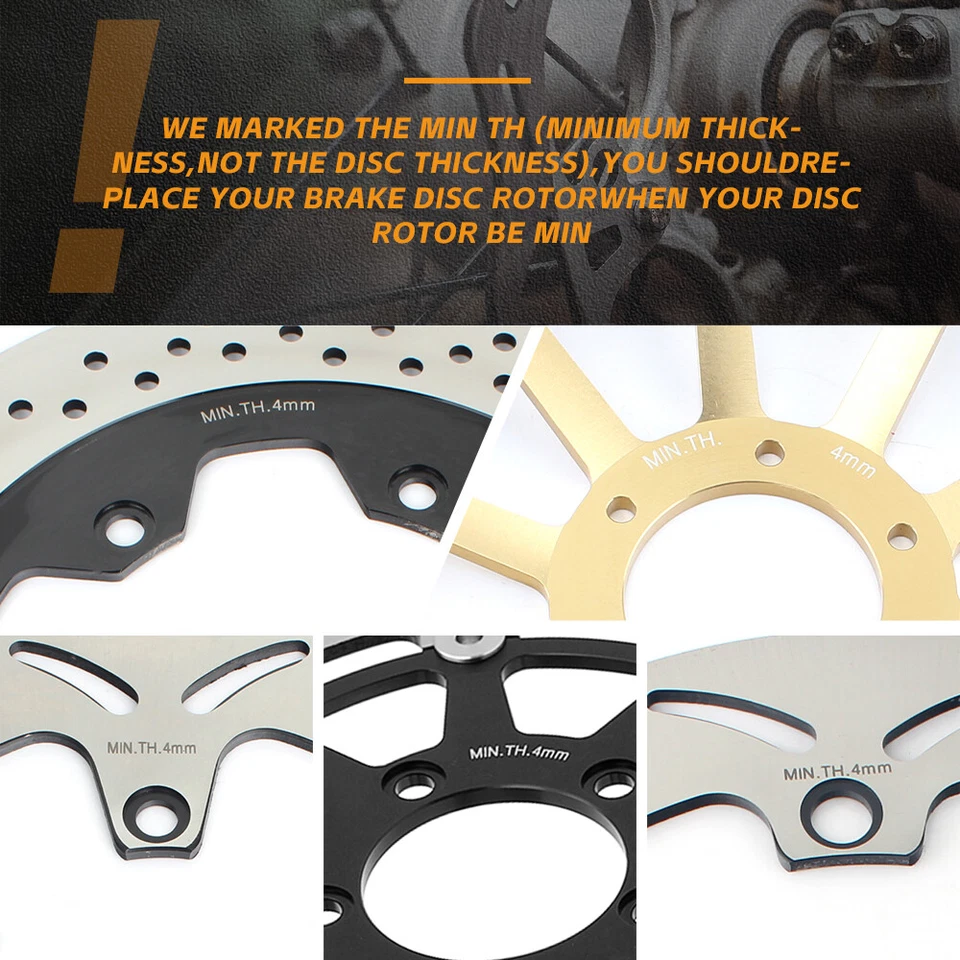 Disques de frein Avant Pr Honda GL1500 Valkyrie 1997-2003 GL 1800 Goldwing 01-18 - Photo 2/4