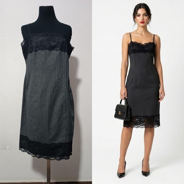 Women Margaux Lonnberg Dress Grey Viscose 46