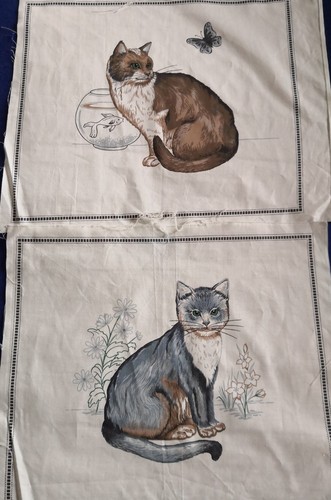 Printed cotton fabric panels CATS (7 pieces) - Picture 8 of 11