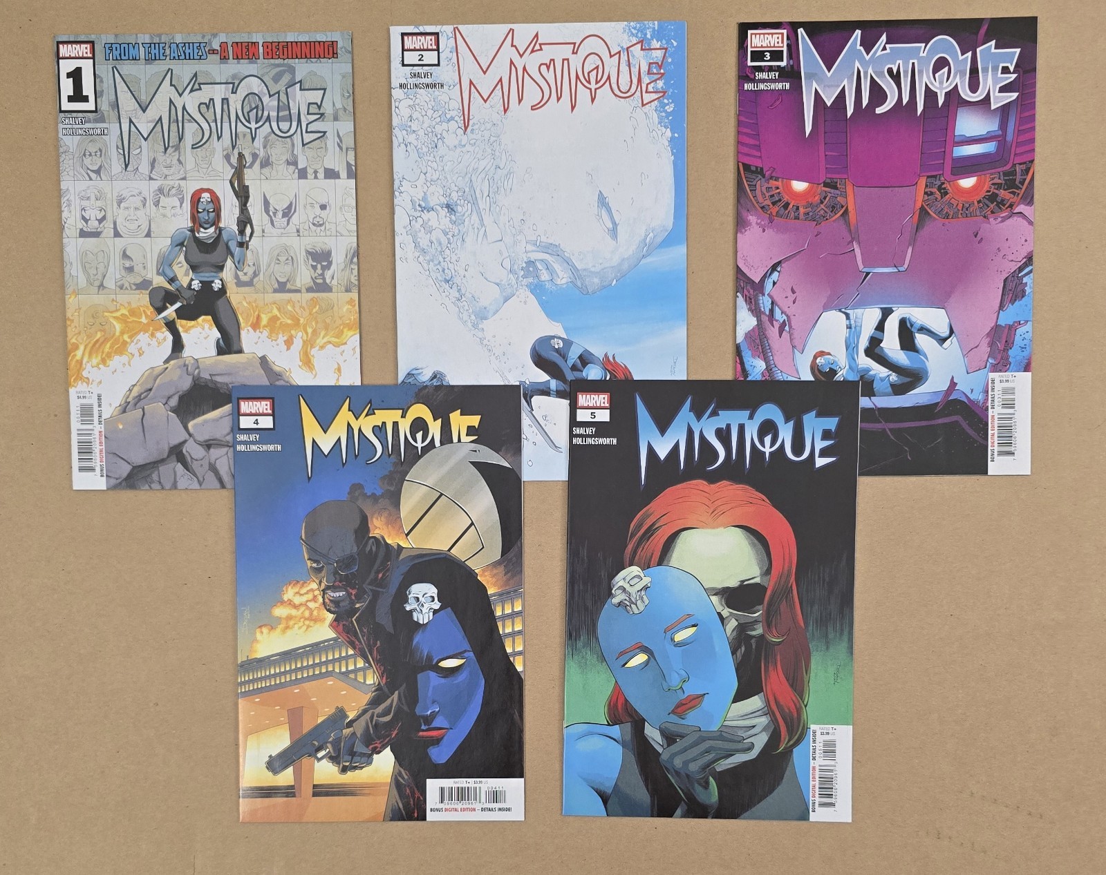 Mystique (2024) # 1 2 3 4 5 Complete Series Set Run Declan Shalvey