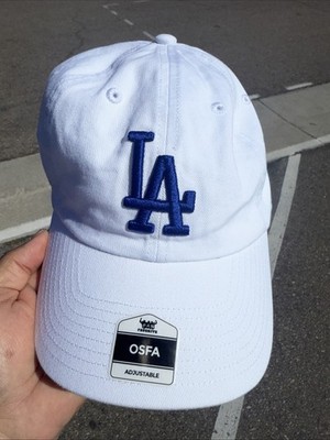 LA Dodgers OSFA Hat White Adjustable Cap Los Angeles MLB Baseball