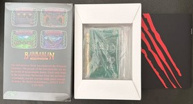 Atari Jaguar Barbarian Cartridge CIB Clear Cart
