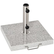 Outsunny 25KG Umbrella Base Parasol Holder Outdoor Wheel Marbel Lawn Garden
