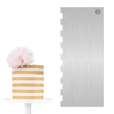 Cake Scraper Smoother Cake Decorating Supplies Kit 9 Inch Metal Bench Scraper...