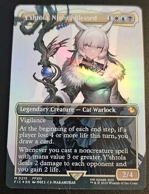Y'shtola, Night's Blessed (Borderless) Final Fantasy Foil Playtest Card